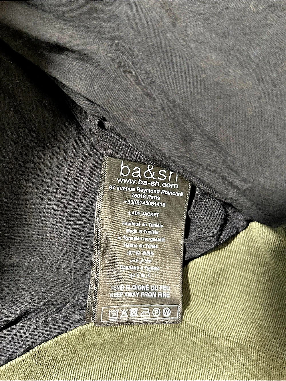 ba&sh Sz 1 Green Elia Jacket - Picture 12 of 15